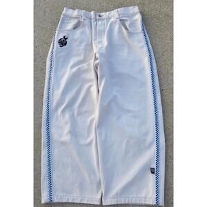 Grail JNCO White Wash Piranha Denim Jeans 1/1 Mens 36x30 Vintage Y2K 90s